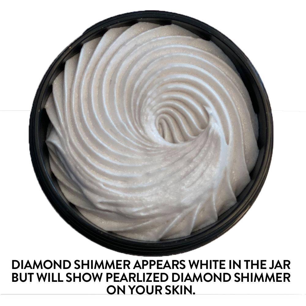 Organic Shimmering Whipped Body Butter White Thalassa