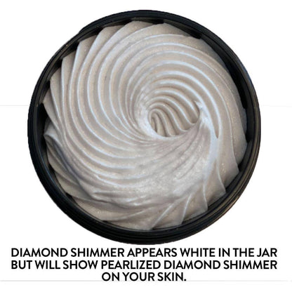 Organic Shimmering Whipped Body Butter White Thalassa
