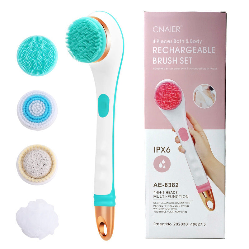 Electric Bath Brush, Massage Brush, Four-In-One Multi-Function Bath Brush