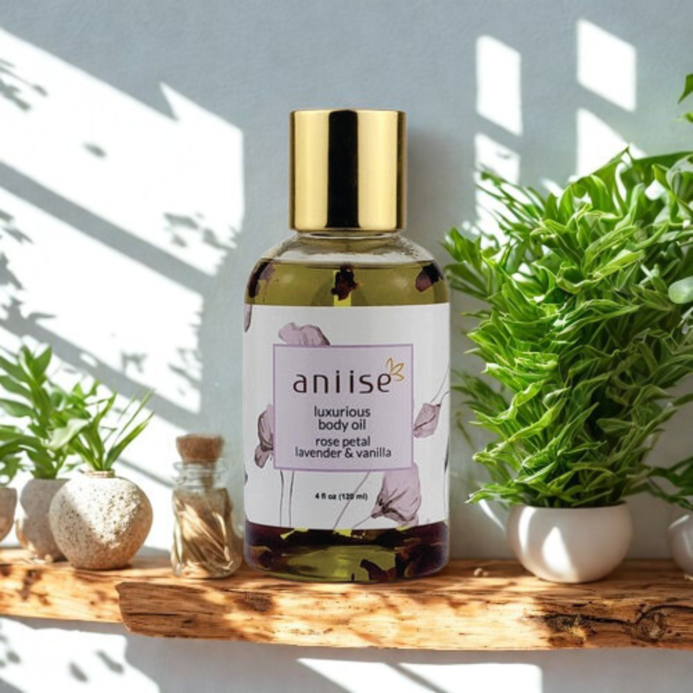 Rose Petal Body Oil - Butterfly Glow Oils Purple Maple