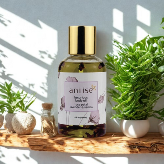 Rose Petal Body Oil - Butterfly Glow Oils Purple Maple
