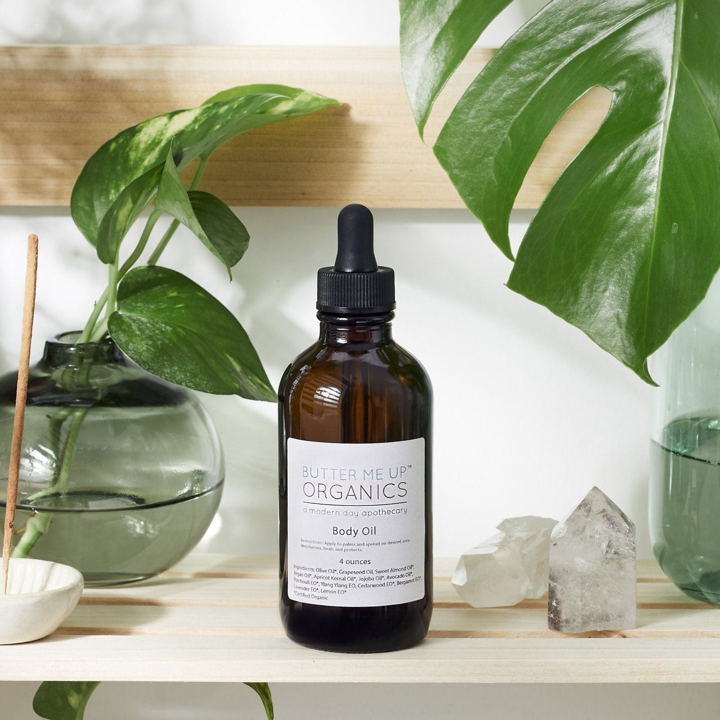 Organic Body Oil Moisturizer White Smokey