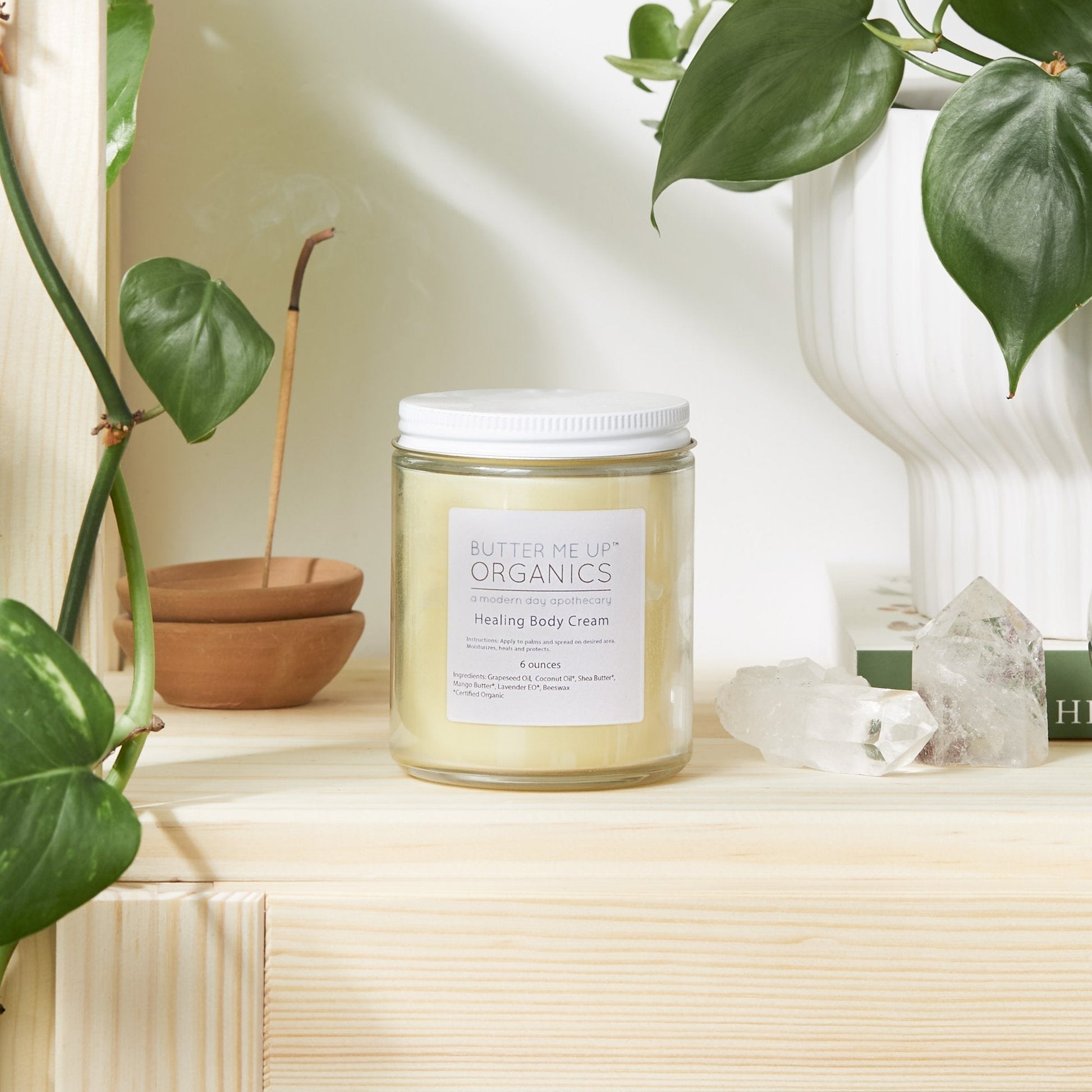 Organic Healing body lotion White Smokey
