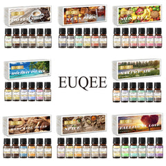 EUQEE 6PCS Fragrance Oils Set-10ML Pumpkin Pie, Coconut Cream, Snickerdoodle, Coffee Cake, Blueberry Pancakes, Caramel Pumpkin