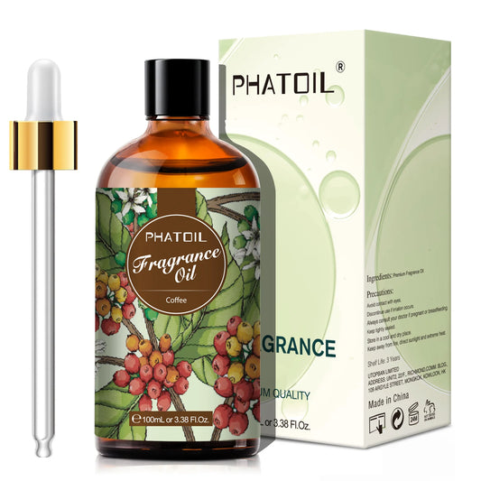 Phatoil 100ml Coconut Vanilla Fragrance Oils Dragons Blood Peach Sweat Orange Essential Oils for Humidifiers Candles Soap making