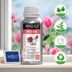 HIQILI 500ML Rose Essential Oils,100% Pure Nature for Aromatherapy | Used for Diffuser,Humidifier,Massage | Perfume DIY