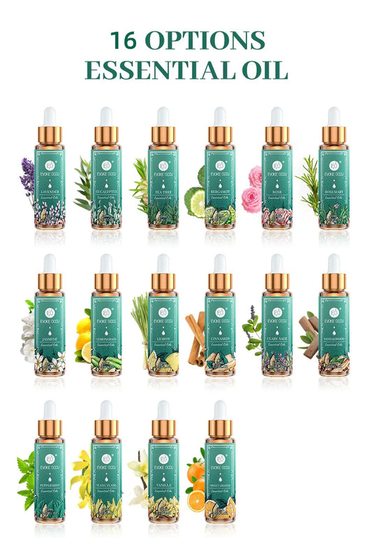 16 Set Pure Essential oils ,100% Nature Undiluted For Home Hotel Diffuser Humidifier,DIY Candle Soap Bath Salts Strong Smell