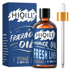 Fresh Linen Fragrance Oils,HIQILI 100ML 100% Pure Oil For Aroma Diffuser,Humidifier,Candle Making,Air Freshener,Soap,DIY,Gift