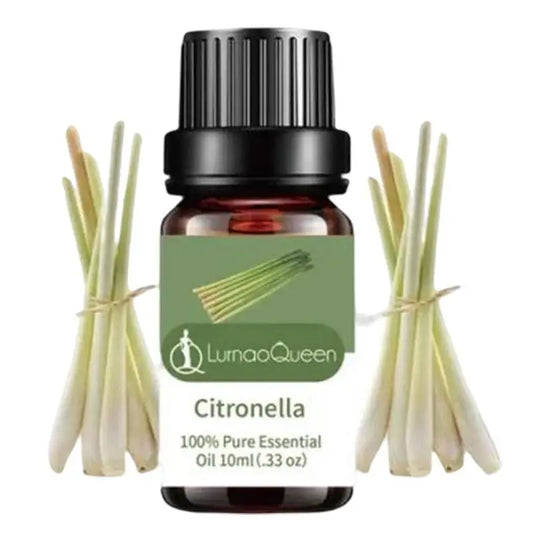 1pc Citronella,bergamot, Sandalwood, Peppermint Essential Oil For Diffusers Aromatherapy Sleep Meditation Candles & Massage