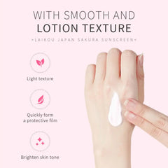 LAIKOU Sakura Facial Sunscreen Popular Hydrating Lotion Professional Fresh Skin Care Sun Block Anti-aging Sun Protector Skincare