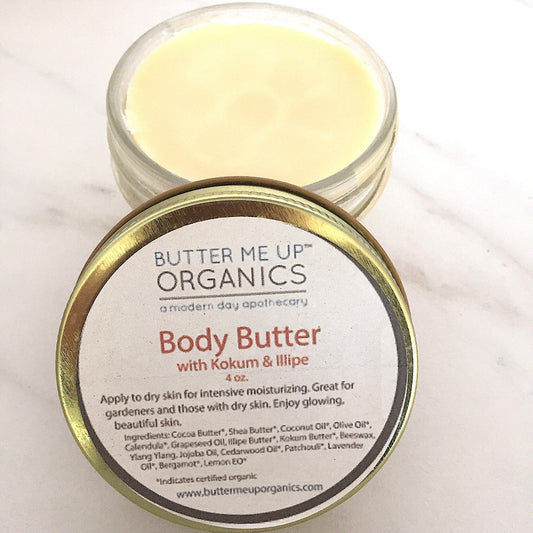 Organic Body Butter / Gardener's Hands / Gardner's Therapy / Elbow White Smokey